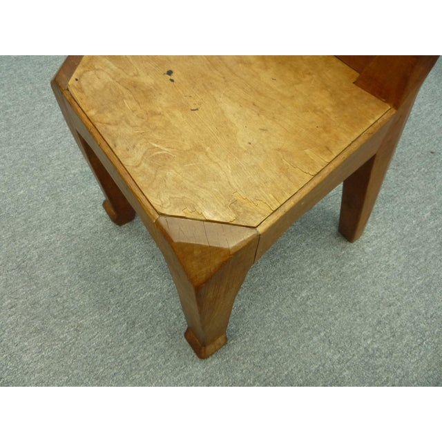 Handcrafted Anthroposophical Chair by Ernst Aisenpreis, 1930s For Sale - Image 9 of 18