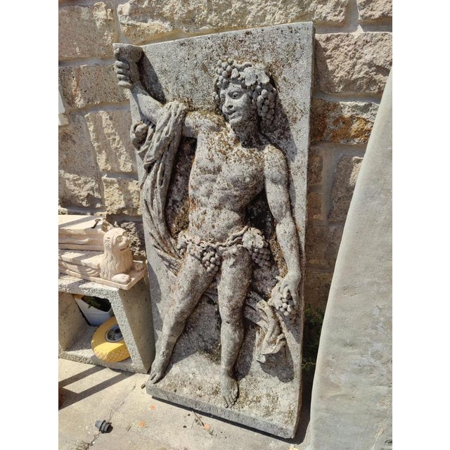 Stone 19th Century Stone Bas-Relief Depicting Bacchus, Vicenza For Sale - Image 7 of 11