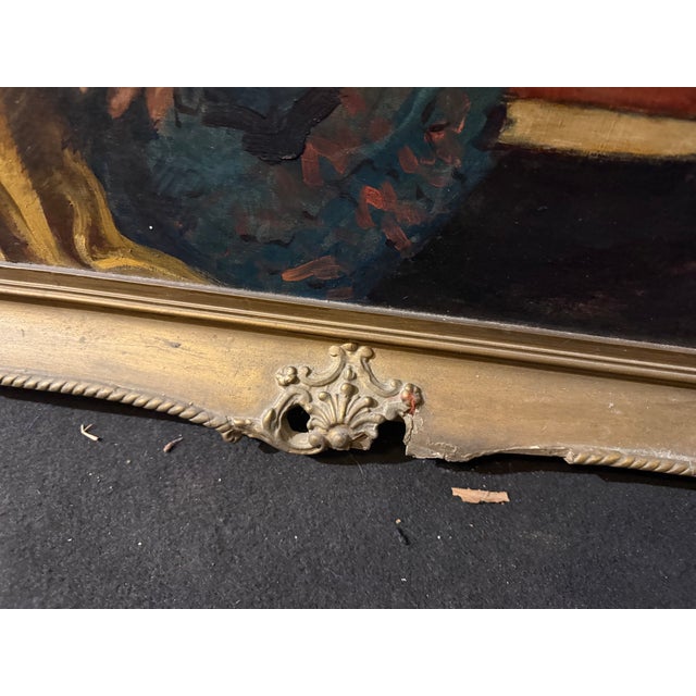 Countess of Longuevale, 20th Century, Oil on Canvas For Sale - Image 7 of 9