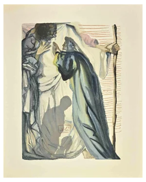 Salvador Dali, Third Planet, Woodcut, 1963