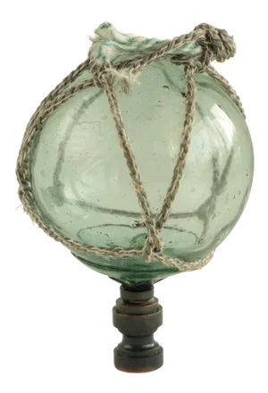 Netted Glass Fishing Float Lamp Finial