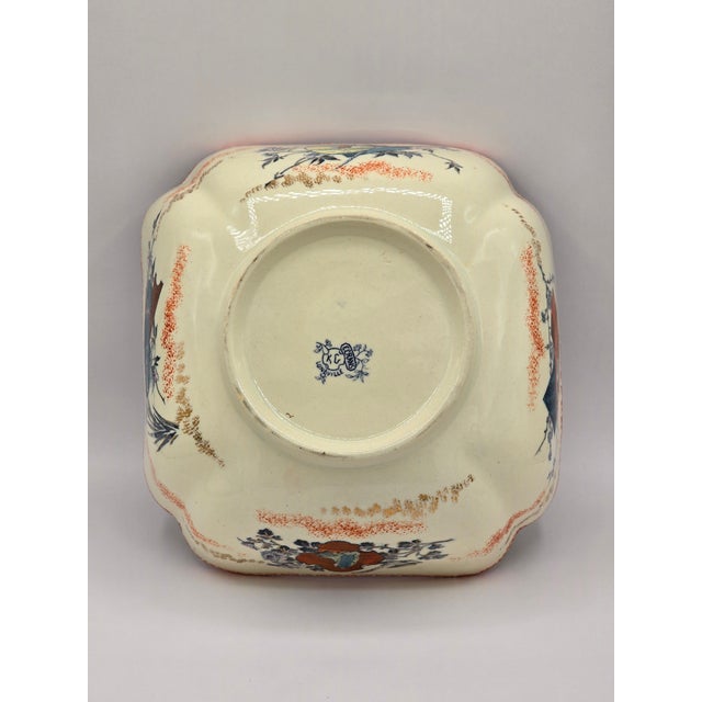 Cream Antique Keller & Guerin "Ecrans" Faience Bowl For Sale - Image 8 of 8