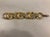 1970s 1970s Crown Trifari Textured Gold Link Bracelet For Sale - Image 5 of 14