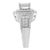 Early 21st Century 14KT White Gold Diamond Cocktail Ring (1 1/2 cttw, H-I Color, SI2-I1 Clarity) Size 7 For Sale - Image 5 of 7
