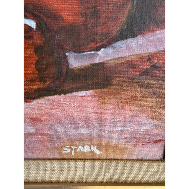 Wood Apples Abstract Acrylic Painting For Sale - Image 7 of 8