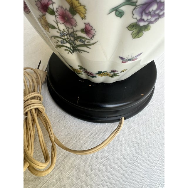 Vintage Limoge Style Porcelain Ginger Jar Table Lamp For Sale - Image 10 of 12