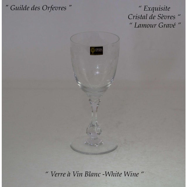 Complete Set for 12 Persons, Lamour Gravé 1600 in It’s Factory Original Packing of 1980’s For Sale - Image 12 of 17