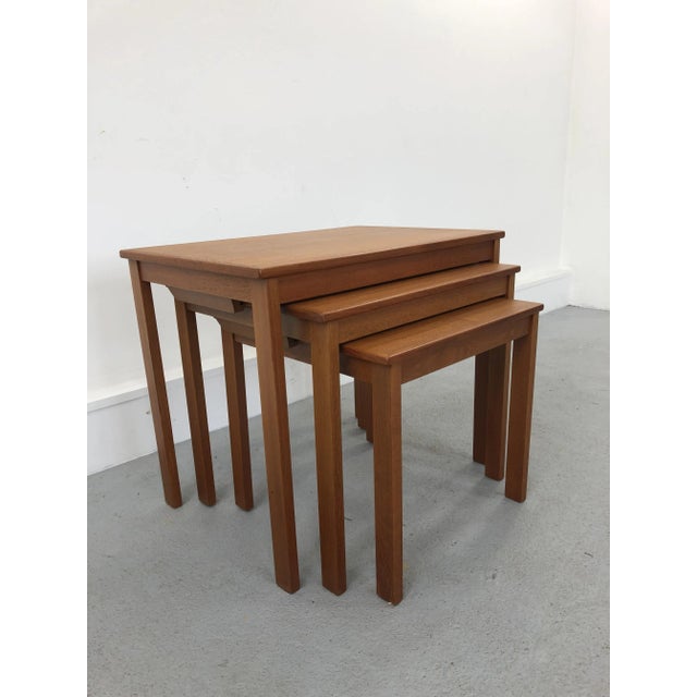 Vintage Danish Teak Nesting Tables, 1960s, Set of 3 For Sale - Image 11 of 11