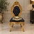 Make a bold statement with this regal French Baroque-style accent chair, featuring an exceptionally ornate carved frame...