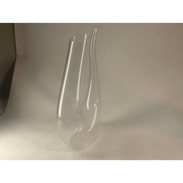 Claus Josef Riedel The Swan / Lyre Decanter Object: Hand-Blown Crystal Wine Decanter For Sale - Image 4 of 10