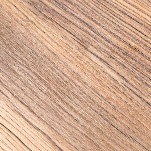 Early 21st Century Chinese Reclaimed Elm Side Table For Sale - Image 5 of 6