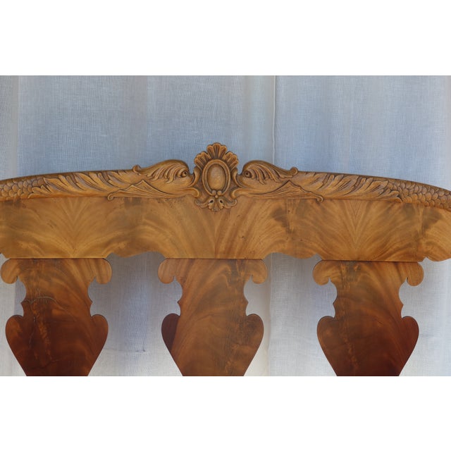 Antique Carved Walnut Settee, Empire / Biedermeier Style, 19th Century For Sale In Los Angeles - Image 6 of 8