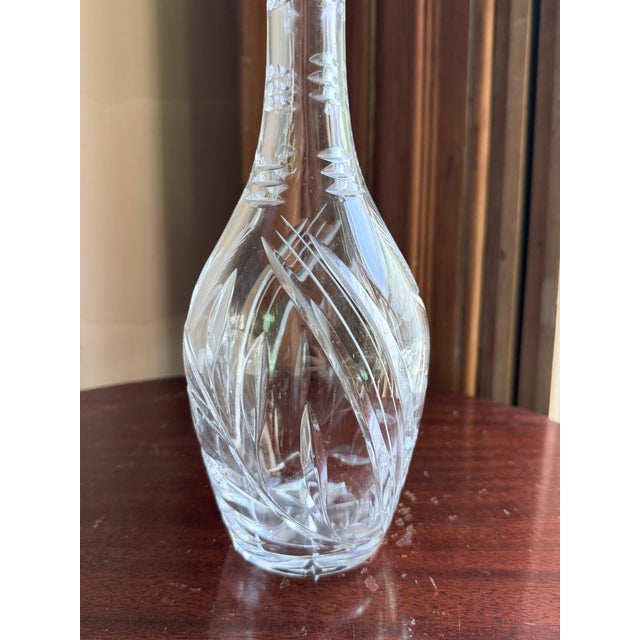 Mid 20th Century Mid Century Modern Crystal Decanter For Sale - Image 9 of 11
