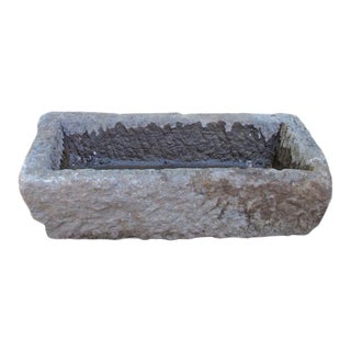 Hand Chiseled Stone Trough For Sale