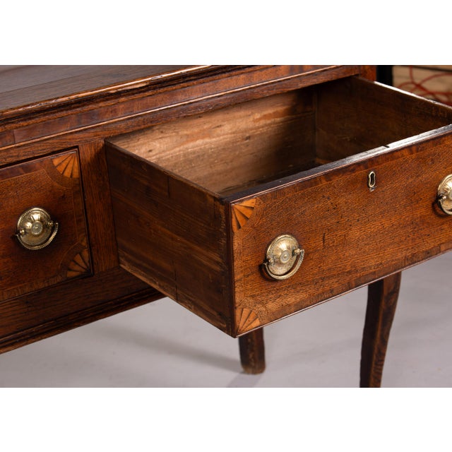 English Early 19th Century Oak Dresser Base or Console For Sale In Detroit - Image 6 of 13