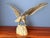 1970s 1970s Brass American Bald Eagle Sculpture on Rock For Sale - Image 5 of 12