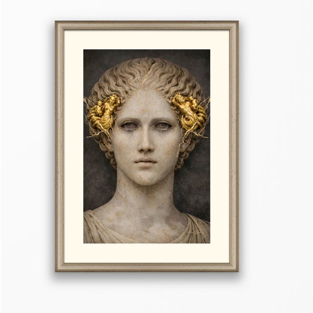 Atelier Aria Lumae the Athena Triptych Faces of Returning Light Fine Art Gallery Board Three Piece Set For Sale - Image 10 of 18