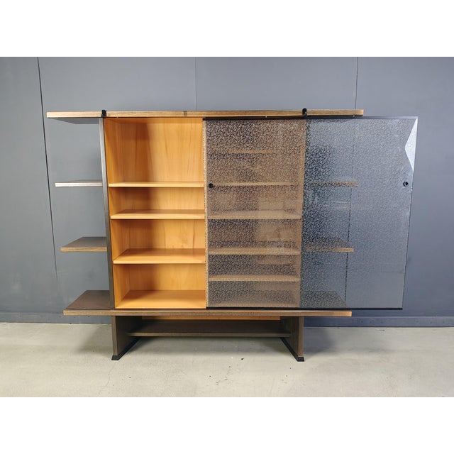 1980s Angle Cabinet attributed to Francesco Binfare for Cassina, 1980s For Sale - Image 5 of 9