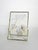Decorative French tabletop picture frame featuring genuine pressed leaves and delicate dried flowers elegantly suspended...