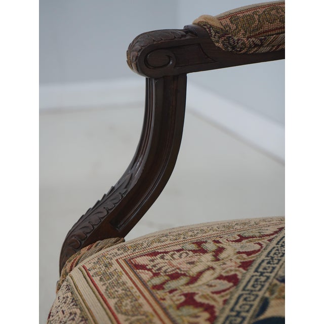 Pair of Andre Originals Louis XVI Style Armchairs For Sale - Image 15 of 18