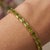 Contemporary Classic Peridot Gemstone Tennis Bracelet | 925 Silver August Birthstone Bracelet for Woman For Sale - Image 3 of 6