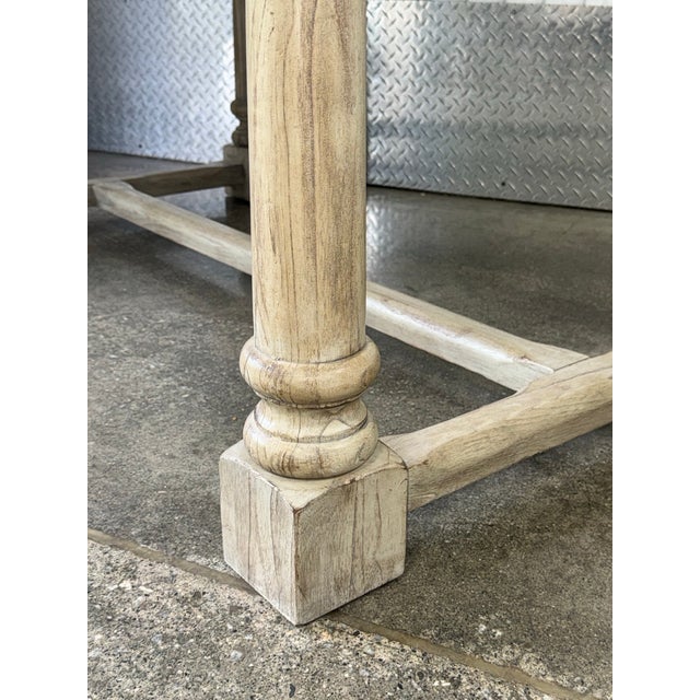 Lexington Twilight Bay Shelter Island Rectangle Bistro Table / Kitchen Island With Hammered Metal Top For Sale - Image 9 of 10