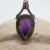 Metal Vintage Amethyst With Pearl Sterling Silver Pendant For Sale - Image 7 of 13