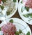This beautiful set of 4 vintage clear glass dinner plates was manufactured by Arcoroc in France. Featuring the elegant...