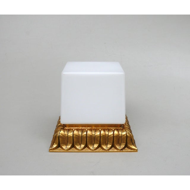 Ceiling Lights in Gold-Plated Aluminum with Overlaid Glass Cubes from Glashütte Limburg, 1970s, Set of 2 For Sale - Image 6 of 18