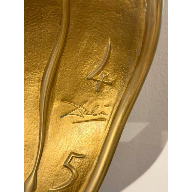 Salvador Dali, Profile of Time (Time in the Fourth Dimension), 1970 - A Pair Mounted on Marble Columns For Sale - Image 12 of 16