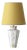 Art Deco Ceramic Table Lamp with New Jacquard Lampshade by Royal Delft For Sale