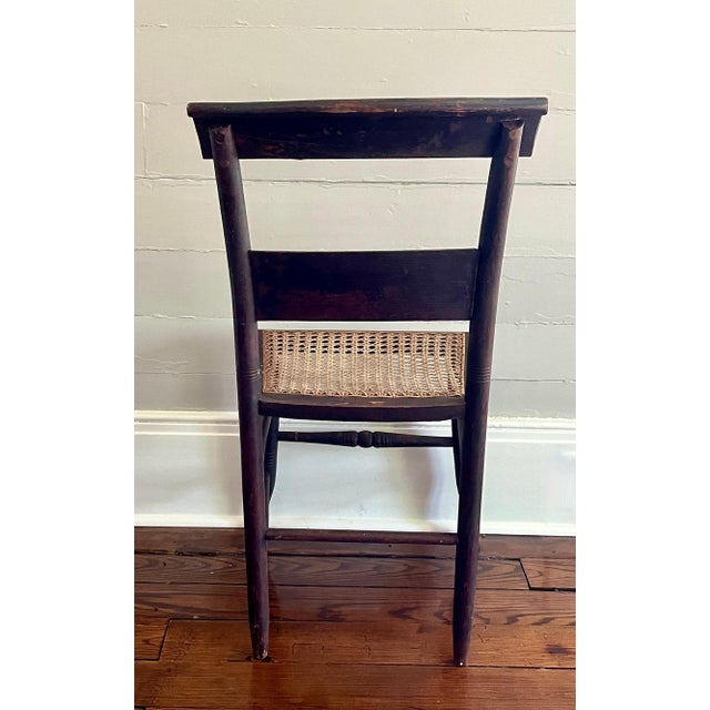 Antique Primitive Painted New England Chairs, set of 4 For Sale - Image 10 of 15