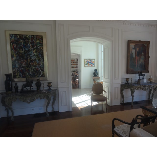 Fabulous Large Late 19th Century Louis XV Consoles a Pair For Sale - Image 10 of 13