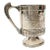 Late 19th Century Pelton Brothers & Co. Silver Plate Cup With Floral Motif For Sale
