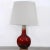 Mid-Century Modern Vintage Ox Blood Glaze Table Lamp, 1970s For Sale - Image 3 of 8
