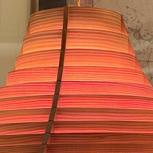 Large Vintage Plywood Lamps attributed to Hans Agne Jacobsson, 1960s, Set of 4 For Sale - Image 11 of 14