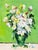 Impressionist Still Life Oil Painting of White Flowers For Sale