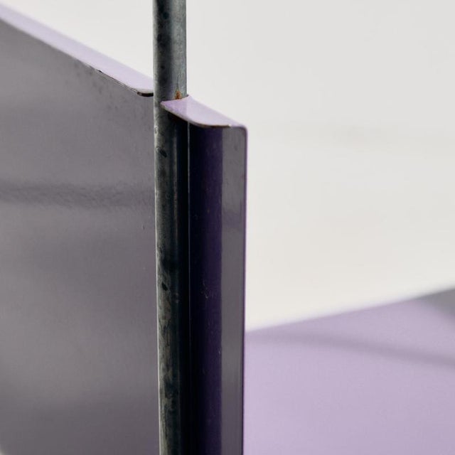 Black Space Age Italian Standing Shelf, 1970s For Sale - Image 8 of 14