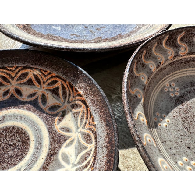 Small Studio Ceramic Wall Plates from Serocka, Germany, 1970s, Set of 7 For Sale - Image 6 of 11