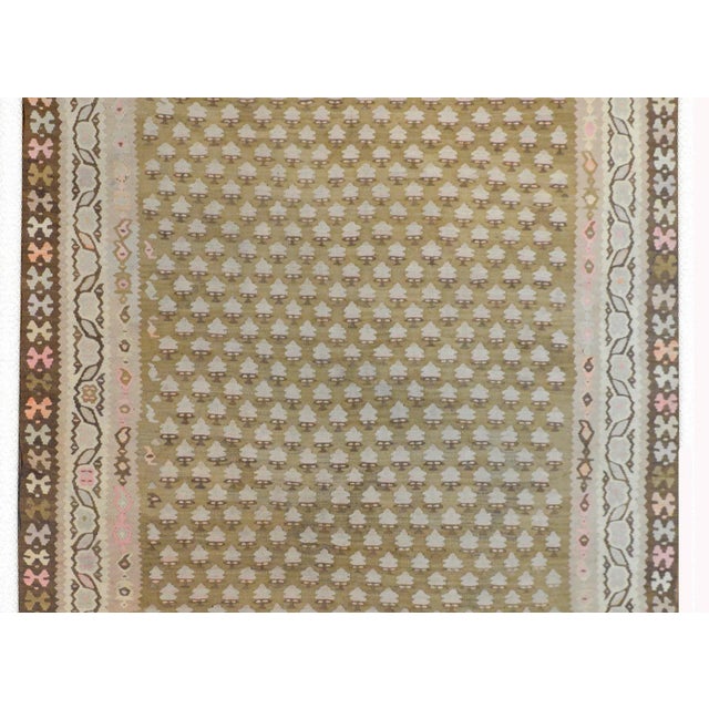 1950s Vintage Kurdish Kilim Runner For Sale - Image 5 of 12