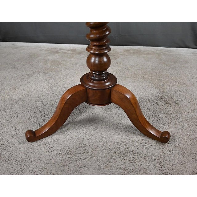 Mid-19th Century Louis Philippe Mahogany Tilting Table For Sale - Image 11 of 17
