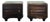 Large Art Deco Mahogany Bedside Tables, Set of 2 For Sale