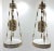 Islamic Exotic Moorish Hanging Brass & Crystal Lantern & Marble Side Tables - a Pair For Sale - Image 3 of 9