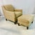 Early 21st C Vintage Contemporary Americana Smith Brothers Custom Upholstered Side Chair & Ottoman For Sale - Image 6 of 14