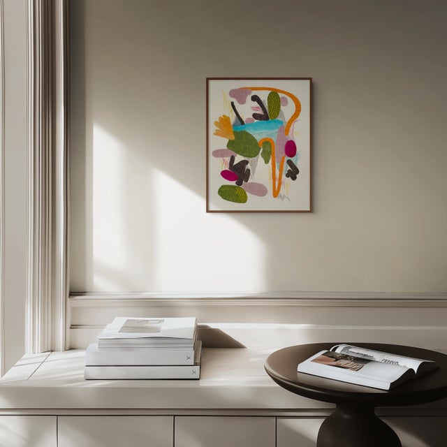 In this work on paper, Jessica Snow trades fluid sea-washes for a structured, highly graphic approach to biomorphic...