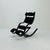 Mid-Century Black Fabric Gravity Rocking Lounge Chair by Peter Opsvik for Stokke, 1980s For Sale - Image 5 of 11