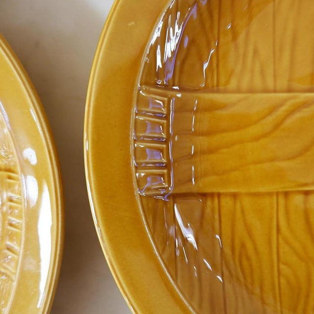 Orange Sauerkraut Tableware from Gien, France, Set of 13 For Sale - Image 8 of 16