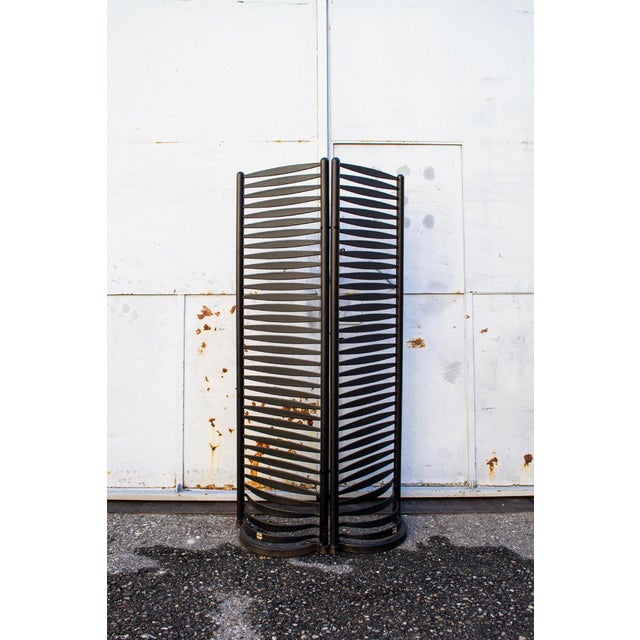 Black Black Screens by Massimo Morozzi for Mazzei, 1980s, Set of 2 For Sale - Image 8 of 8