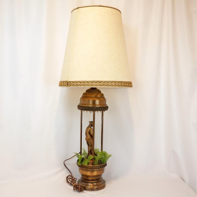 1970s Rare Vintage 1970s Tabletop Johnson Greek Goddess Oil Rain Lamp With Shade For Sale - Image 5 of 13