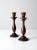 Vintage Wooden Candlestick Holders Pair For Sale - Image 4 of 10